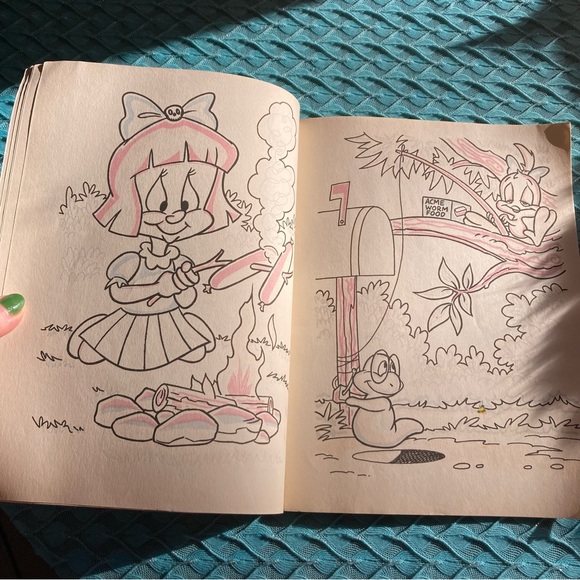 1990s Tiny Toon Paint With Water Books - Picture 8 of 16